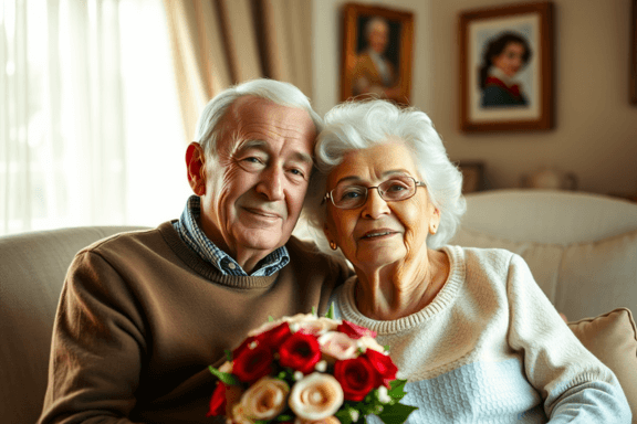 Imagem presente para bodas de ouro