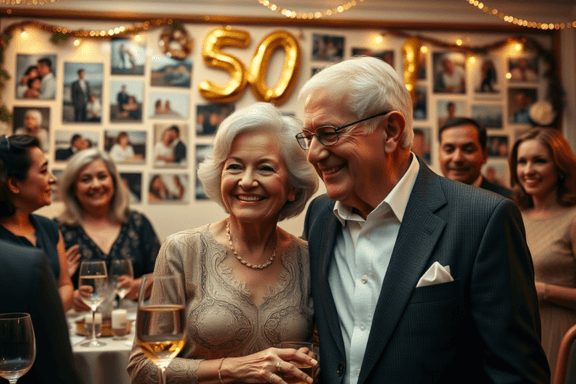 Imagem presente para bodas de ouro