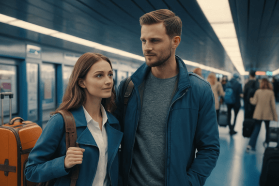 imagem recém-casados apaixonados por viagens
