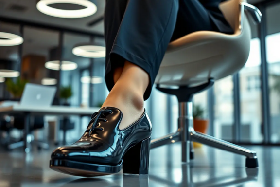 Imagem Sapato Feminino Fechado Preto Para Trabalhar