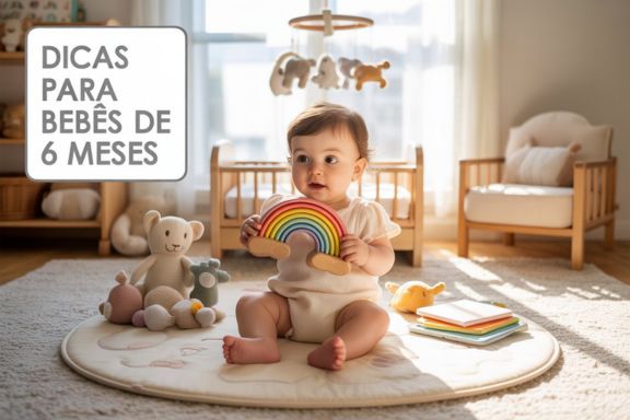 imagem os melhores presentes para bebês de 6 meses