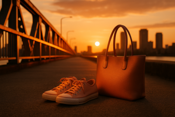 imagem sapatos e bolsas