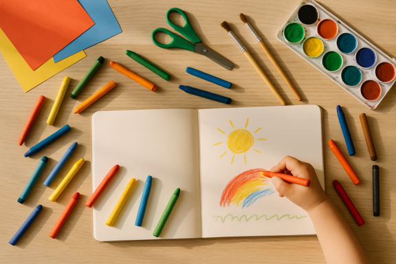 imagem Presente para criança criativa e artística