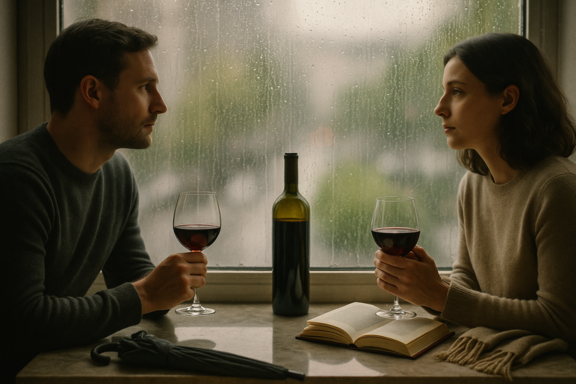 imagem amantes de vinho