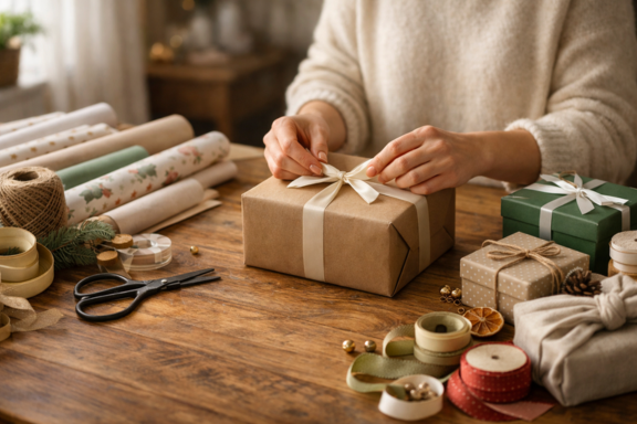 imagem como escolher o melhor embrulho para presentes