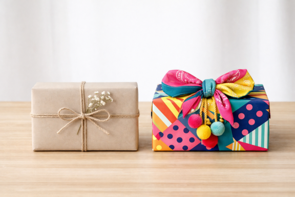 imagem como escolher o melhor embrulho para presentes