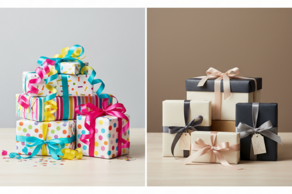 imagem como escolher o melhor embrulho para presentes